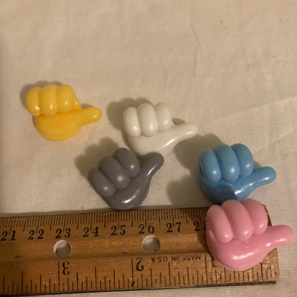 5-Self Adhesive Silicone Thumb Hooks, Multifunction Thumb up various colors